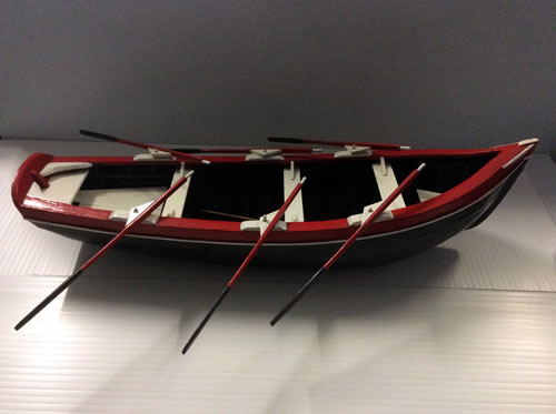 Wooden replica of traditional Irish currach