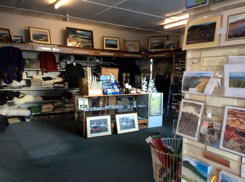 Interior of Kieran Sweeney knitwear & craft shop